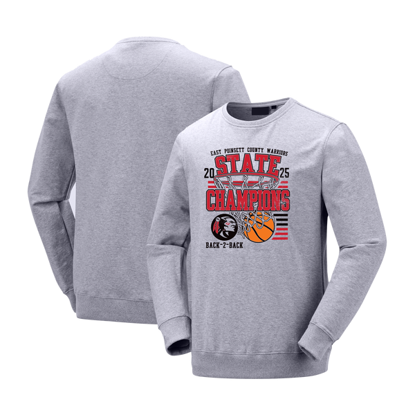 East Poinsett County Warriors 2025 Boys Basketball Champions Crewneck Sweatshirt