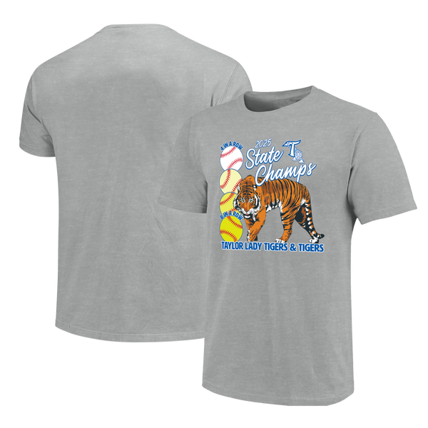 Taylor Tigers 2025 Taylor Champs Tiger Short Sleeve T-Shirt