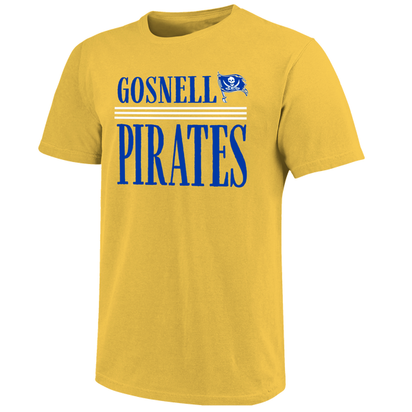 Gosnell Pirates Tall Type Lines Unisex Cotton T-Shirt