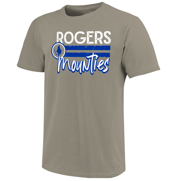 Rogers Mounties Distressed Lines Unisex Cotton T-Shirt