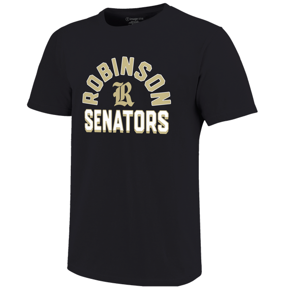 Robinson Senators Arch Mascot Logo Unisex Cotton T-Shirt