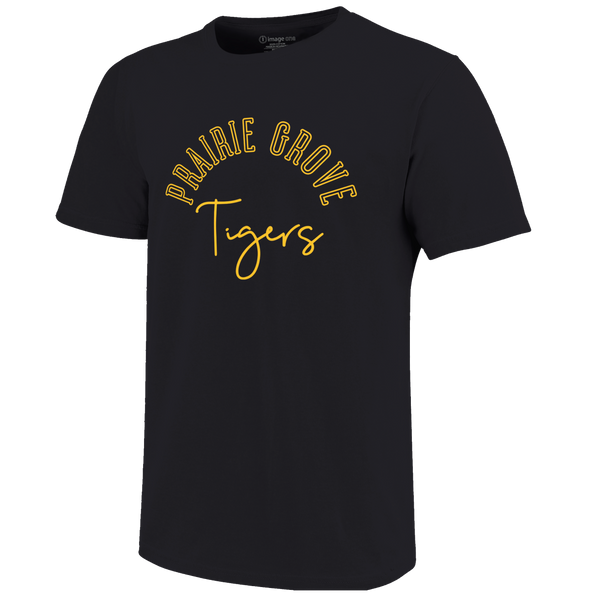 Prairie Grove Tigers Arch & Type Unisex Cotton T-Shirt