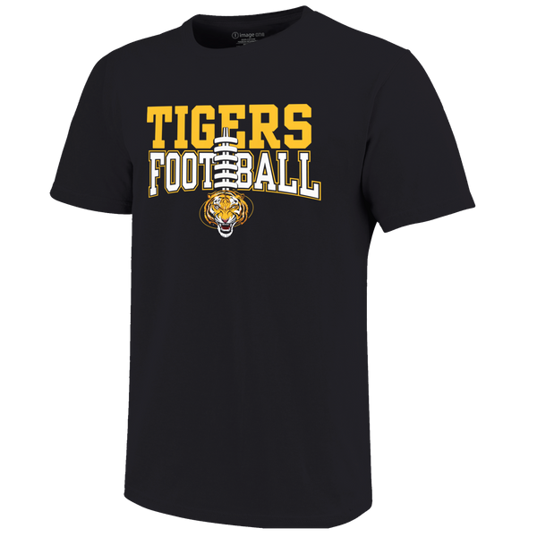 Prairie Grove Tigers Football Laces Unisex Cotton T-Shirt