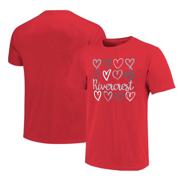 Rivercrest Colts Hearts Unisex Cotton T-Shirt