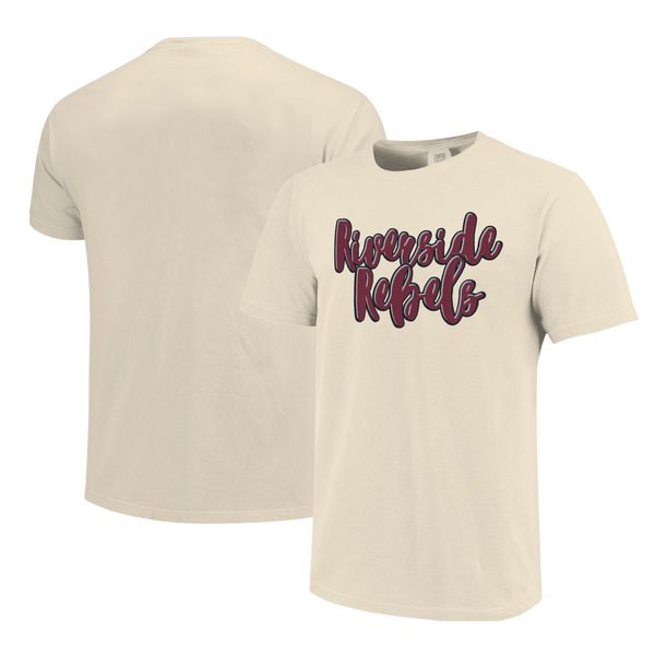 Riverside Rebels Script Outlines Comfort Color Short Sleeve T-Shirt