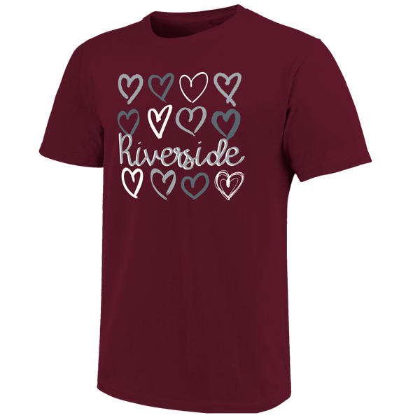 Riverside Rebels Hearts Unisex Cotton T-Shirt