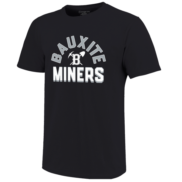 Bauxite Miners Arch Mascot Logo Unisex Cotton T-Shirt