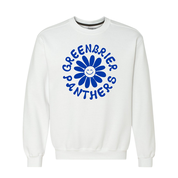 Greenbrier Panthers All Smiles Fleece Crewneck