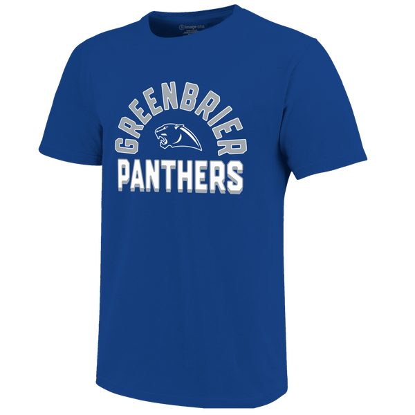 Greenbrier Panthers Arch Mascot Logo Unisex Cotton T-Shirt