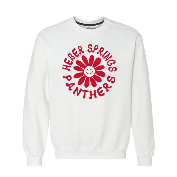 Heber Springs Panthers All Smiles Fleece Crewneck