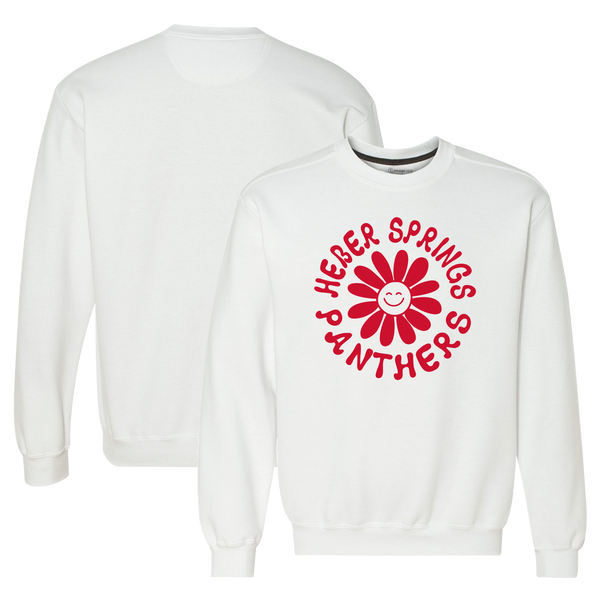 Heber Springs Panthers All Smiles Fleece Crewneck