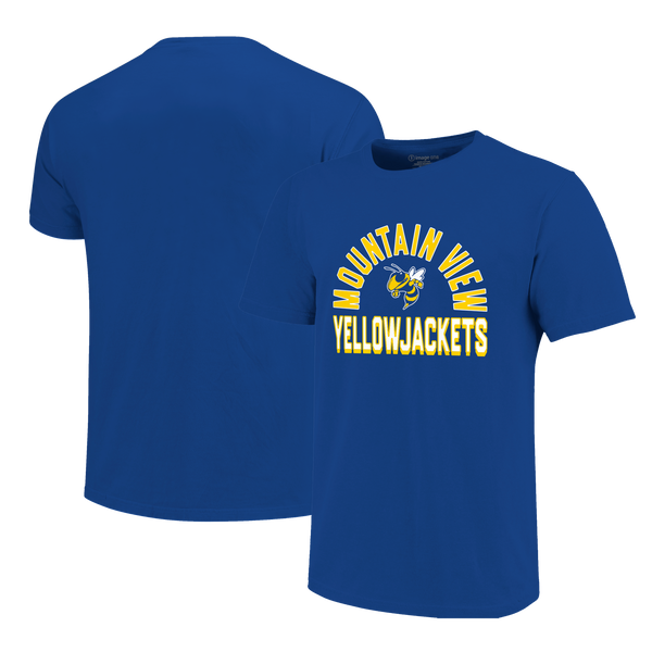 Mountain View Yellowjackets Arch & Type Unisex Cotton T-Shirt