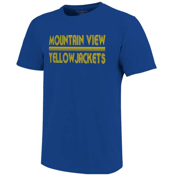 Mountain View Yellowjackets Vintage Lines Unisex Cotton T-Shirt