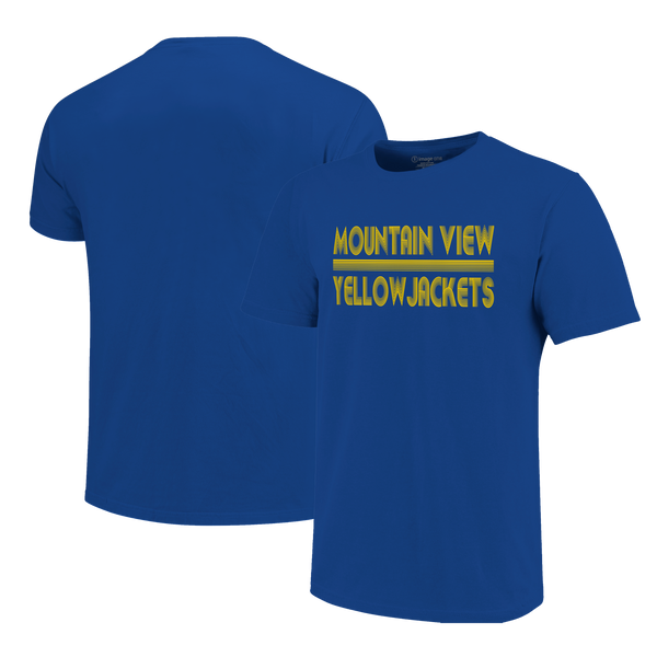 Mountain View Yellowjackets Vintage Lines Unisex Cotton T-Shirt
