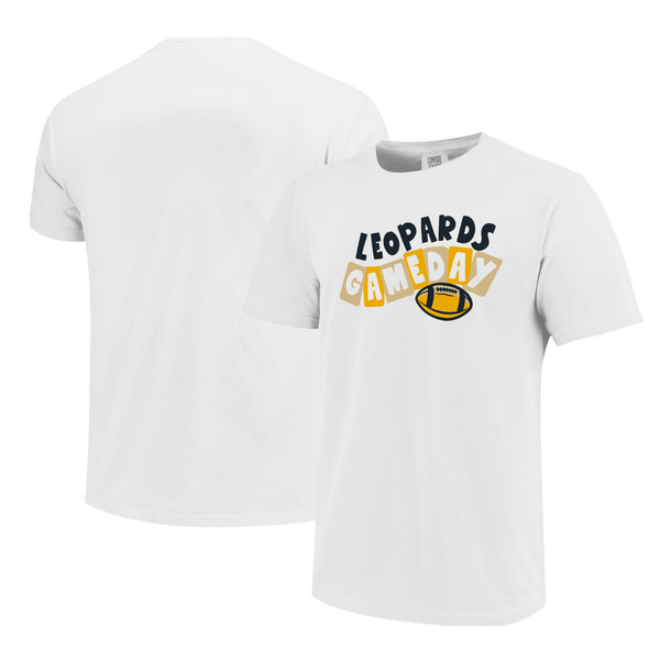 DeQueen Leopards Gameday Sign Comfort Color Short Sleeve T-Shirt