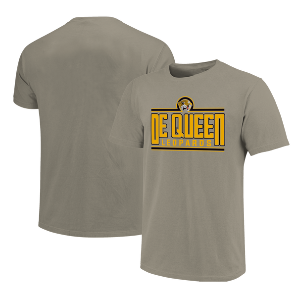 DeQueen Leopards Tall Letter Bars Unisex Cotton T-Shirt