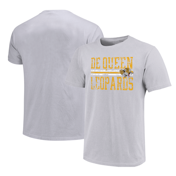 DeQueen Leopards Distress Overlay Unisex Cotton T-Shirt
