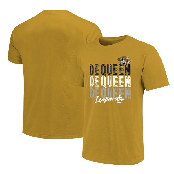 DeQueen Leopards Stacked School Unisex Cotton T-Shirt