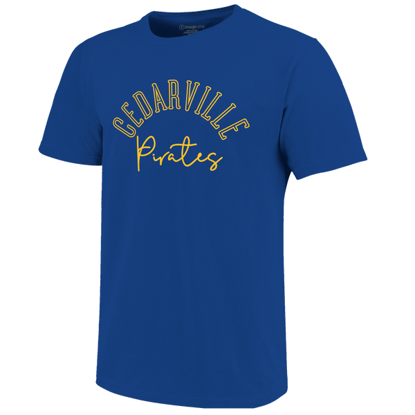 Cedarville Pirates Arch & Type Unisex Cotton T-Shirt