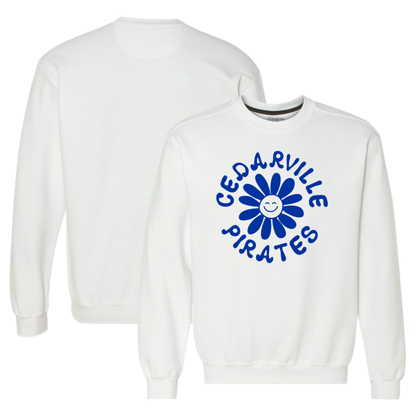 Cedarville Pirates All Smiles Fleece Crewneck
