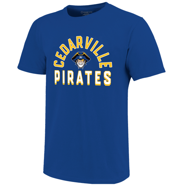 Cedarville Pirates Arch Mascot Logo Unisex Cotton T-Shirt