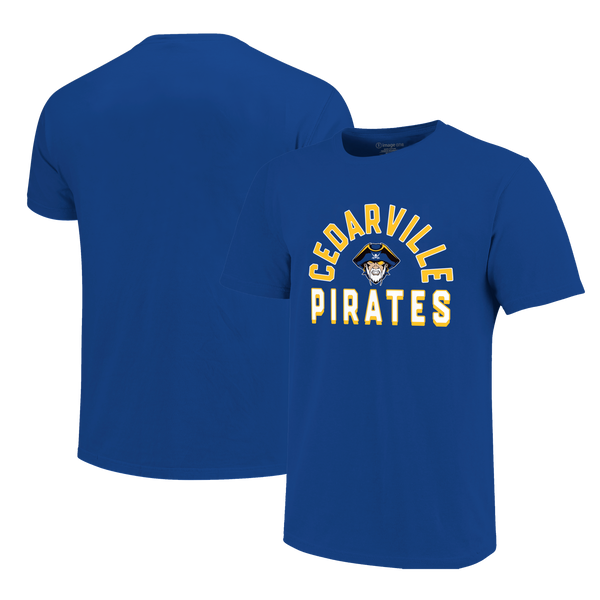 Cedarville Pirates Arch Mascot Logo Unisex Cotton T-Shirt