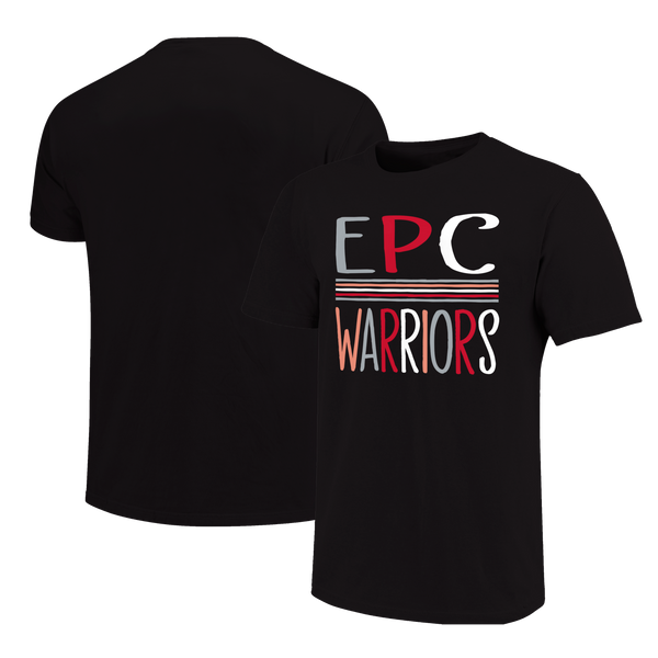 East Poinsett County Warriors Color Sketch Letters Unisex Cotton T-Shirt