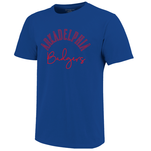 Arkadelphia Badgers Arch & Type Unisex Cotton T-Shirt