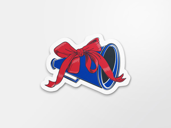 Arkadelphia Badgers Bow Megaphone Sticker