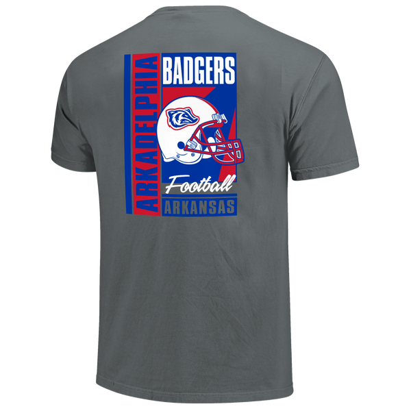 Arkadelphia Badgers Football Retro Poster Comfort Color T-Shirt