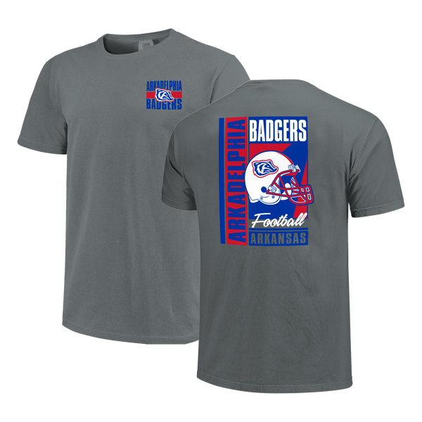 Arkadelphia Badgers Football Retro Poster Comfort Color T-Shirt