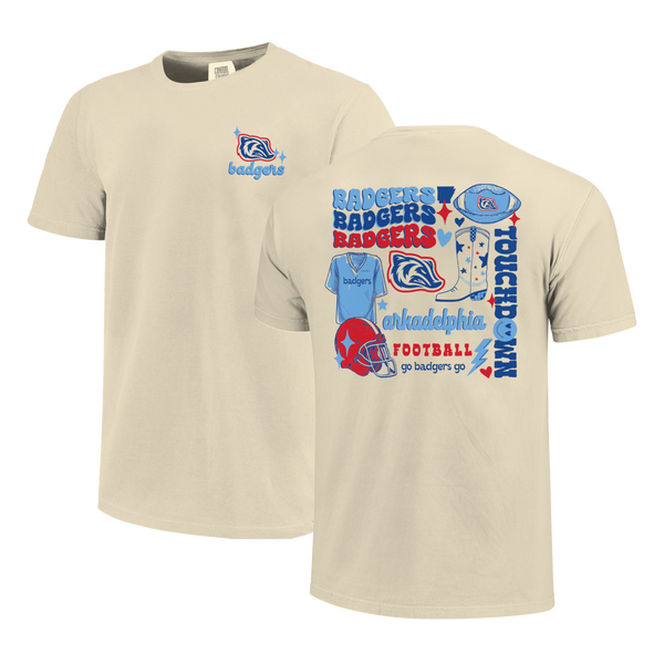 Arkadelphia Badgers Football Season Comfort Color T-Shirt