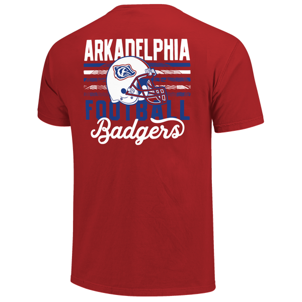 Arkadelphia Badgers Bar Stacked Helmet Comfort Color T-Shirt