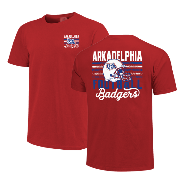 Arkadelphia Badgers Bar Stacked Helmet Comfort Color T-Shirt
