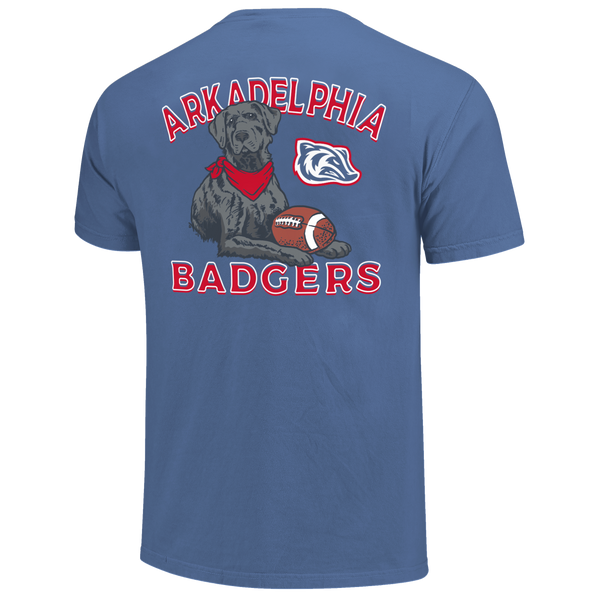 Arkadelphia Badgers Labrador Football Comfort Color T-Shirt