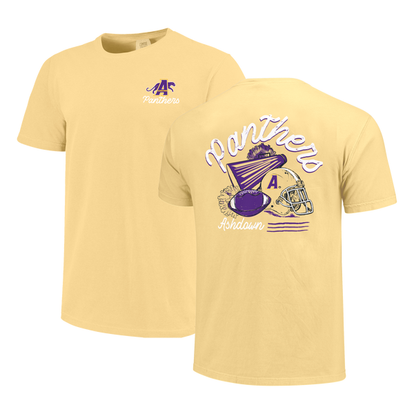 Ashdown Panthers Football Cheer Comfort Color T-Shirt