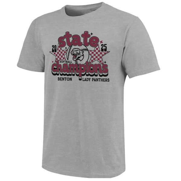 Benton Panthers 2025 Softball Champs Stars Youth T-Shirt