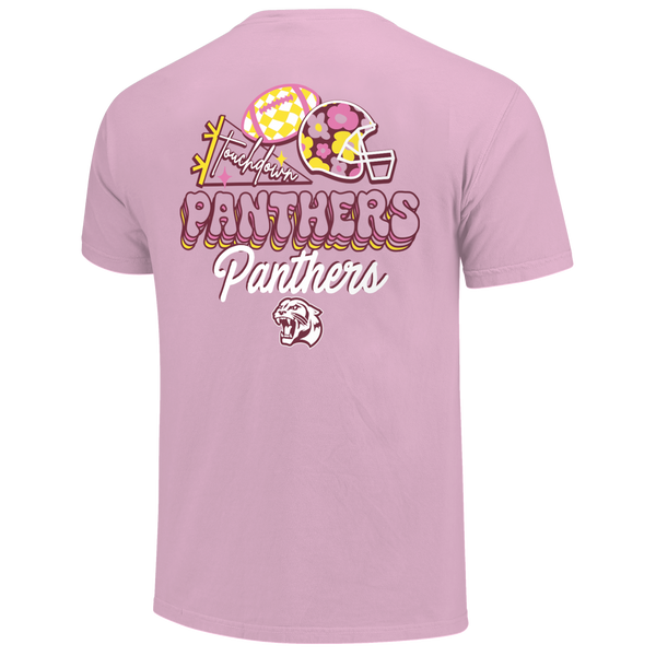 Benton Panthers Floral Football Comfort Color T-Shirt