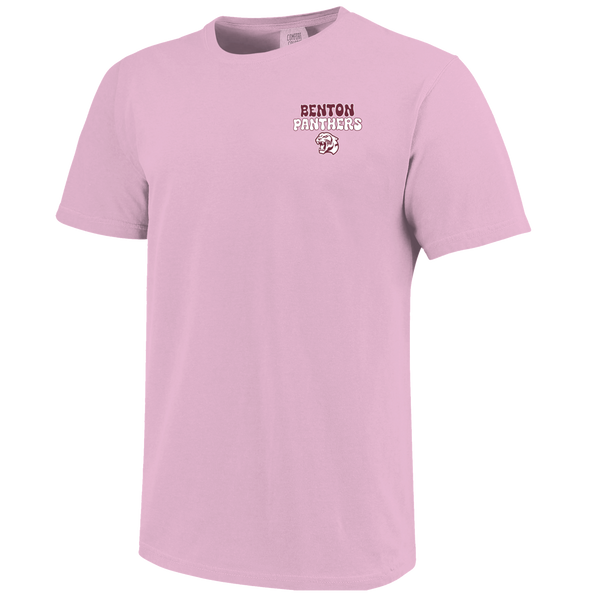 Benton Panthers Floral Football Comfort Color T-Shirt