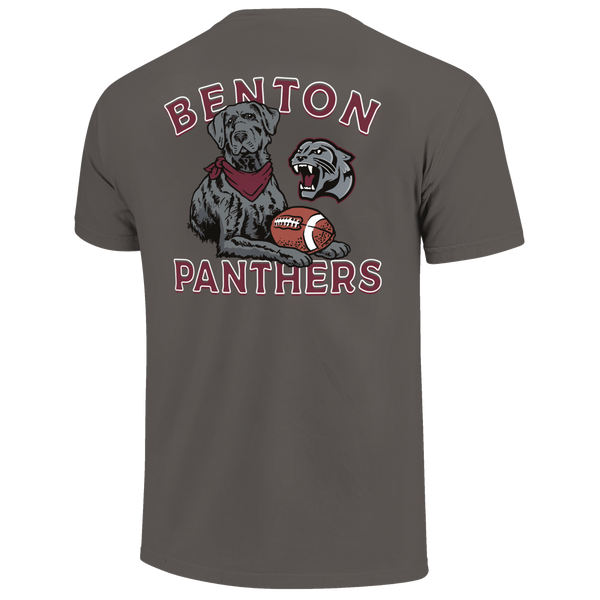 Benton Panthers Labrador Football Comfort Color T-Shirt