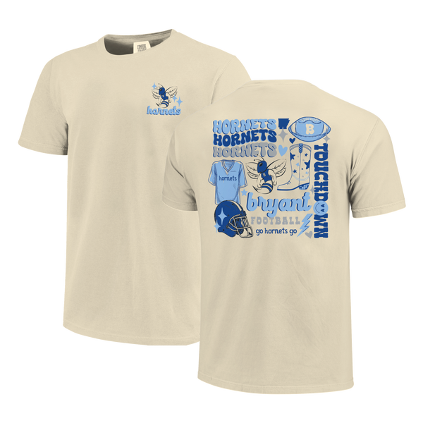 Bryant Hornets Football Season Comfort Color T-Shirt