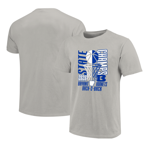 Bryant Hornets 2026 Boys Basketball State Champs Short Sleeve T-Shirt