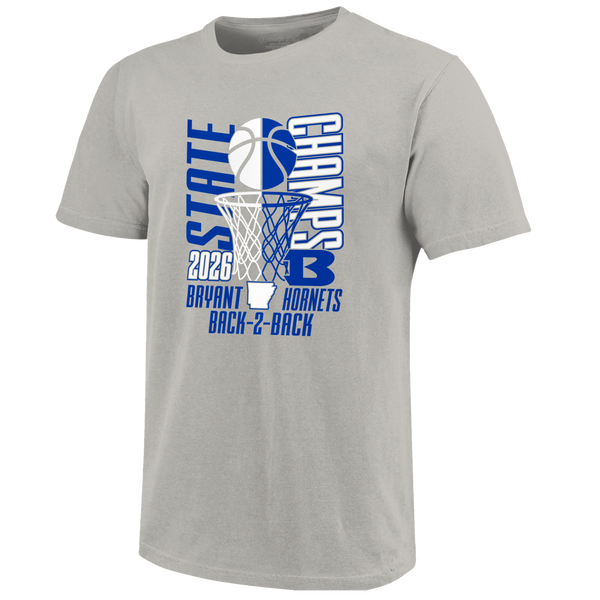 Bryant Hornets 2026 Boys Basketball State Champs Short Sleeve T-Shirt