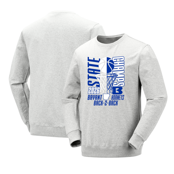 Bryant Hornets 2026 Boys Basketball State Champs Crewneck Sweatshirt