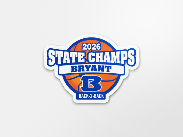 Bryant Hornets Boys 2026 Basketball State Champs Car Decal