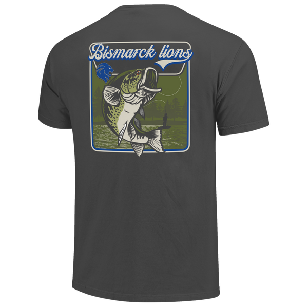 Bismarck Lions Bass Signage Comfort Color T-Shirt
