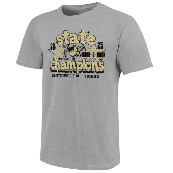 Bentonville Tigers 2025 Softball Champs Stars Youth T-Shirt