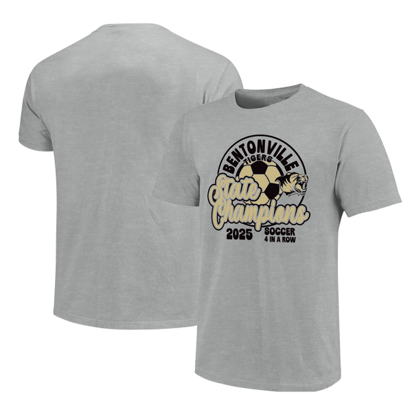 Bentonville Tigers 2025 Script Girls Soccer Champs Stars Youth T-Shirt