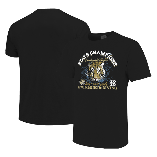 Bentonville Tigers 2025 State Champs Swim Tiger Short Sleeve Comfort Color T-Shirt