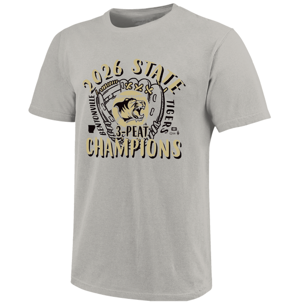 Bentonville Tigers 2026 State Champs Softball Short Sleeve T-Shirt